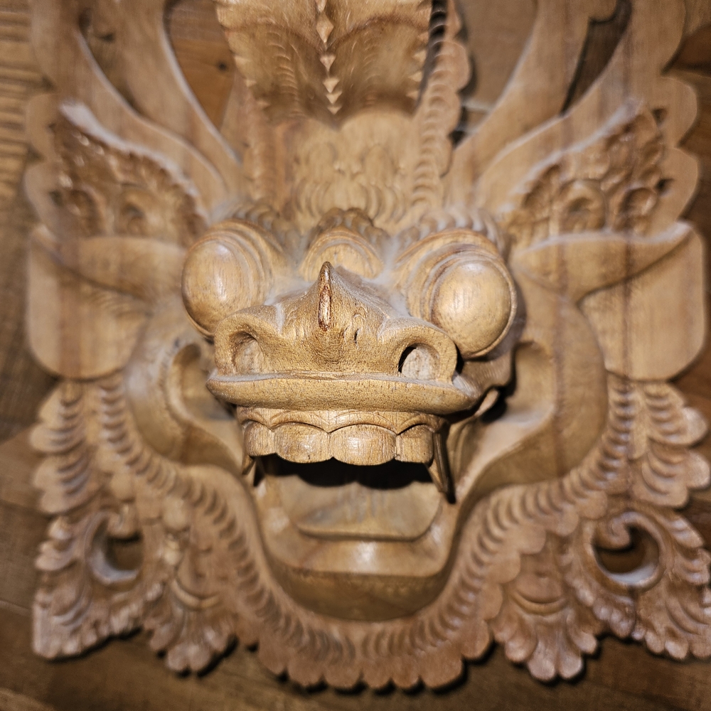Intricate Carved Wooden Wall Art
